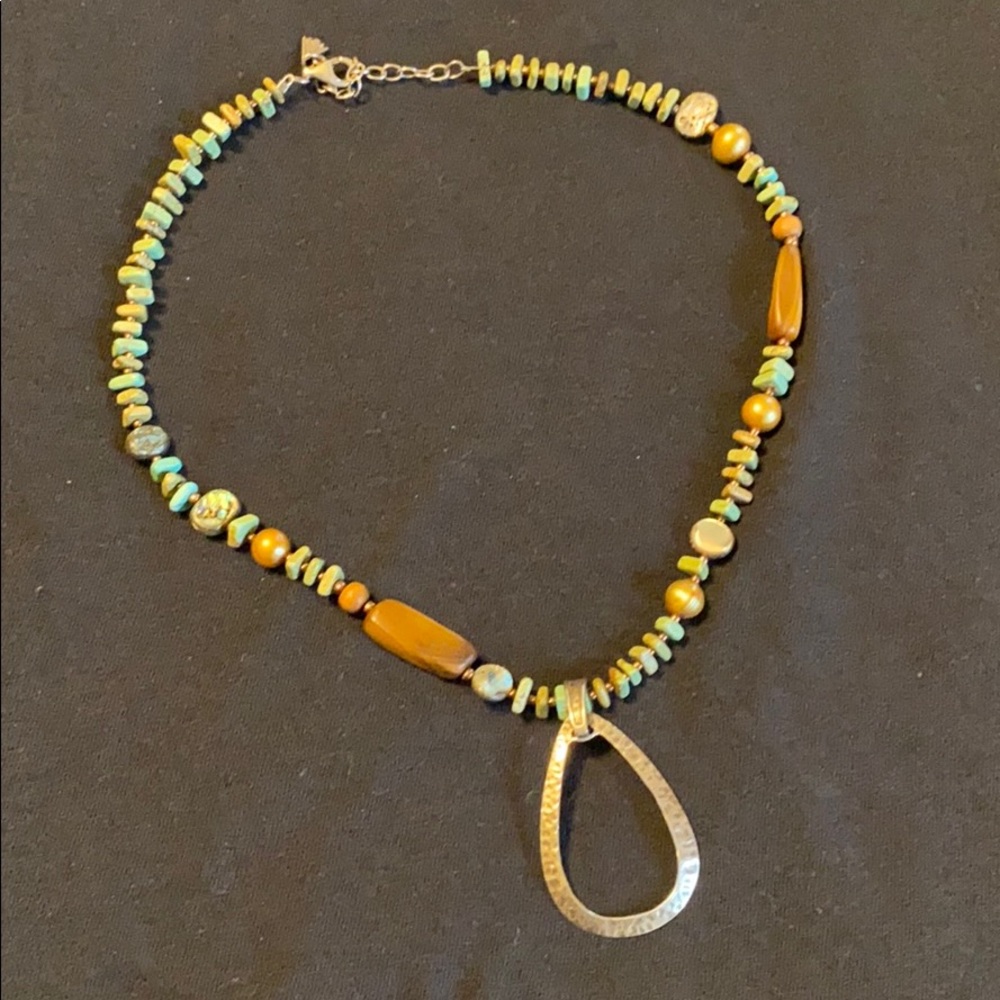Silpada turquoise stone necklace